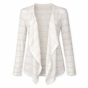 NWT KAREN BROOKS Drape Front Cardigan Size S